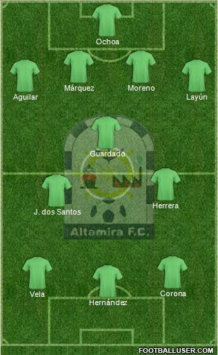 Club Altamira F.C. Formation 2016