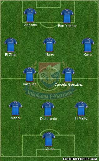 Yokohama F Marinos Formation 2016