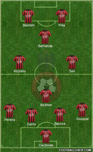 OGC Nice Côte d'Azur Formation 2016