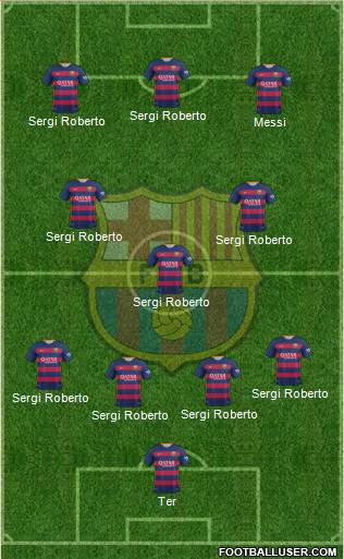 F.C. Barcelona Formation 2016