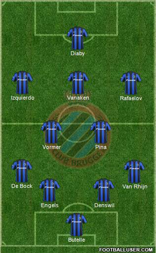 Club Brugge KV Formation 2016