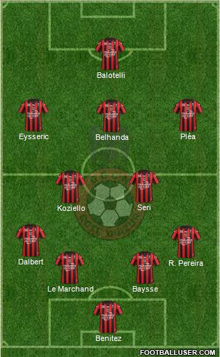 OGC Nice Côte d'Azur Formation 2016
