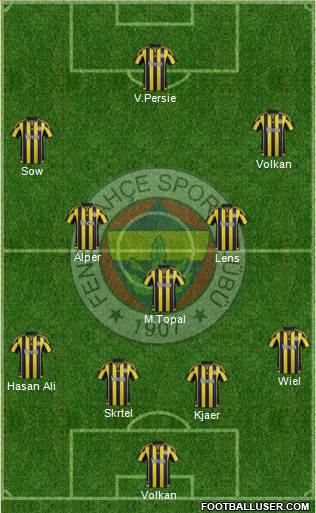 Fenerbahçe SK Formation 2016