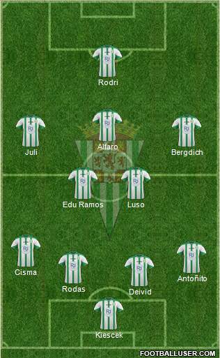 Córdoba C.F., S.A.D. Formation 2016