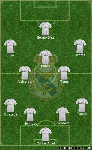 R. Madrid Castilla Formation 2016