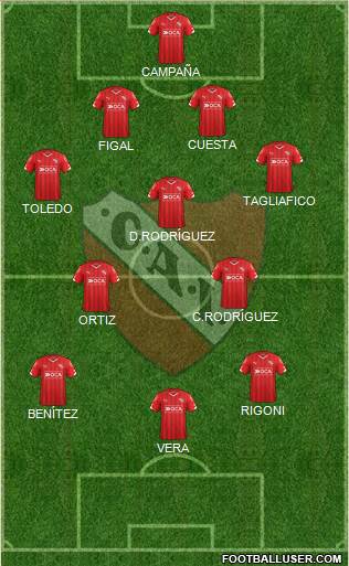 Independiente Formation 2016