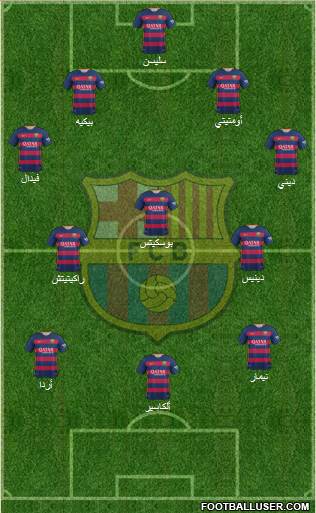 F.C. Barcelona Formation 2016