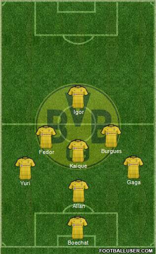 Borussia Dortmund Formation 2016