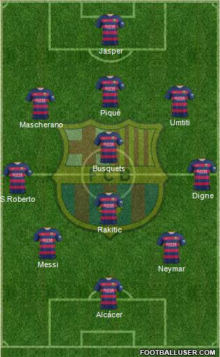 F.C. Barcelona Formation 2016