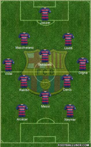 F.C. Barcelona Formation 2016