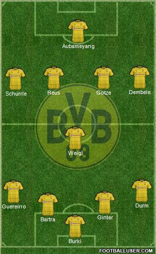 Borussia Dortmund Formation 2016
