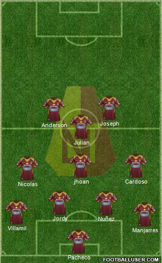 CC Deportes Tolima Formation 2016