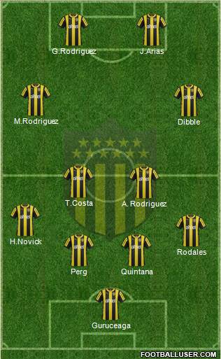 Club Atlético Peñarol Formation 2016