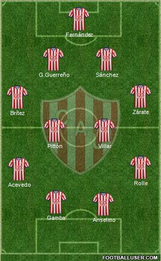 Unión de Santa Fe Formation 2016
