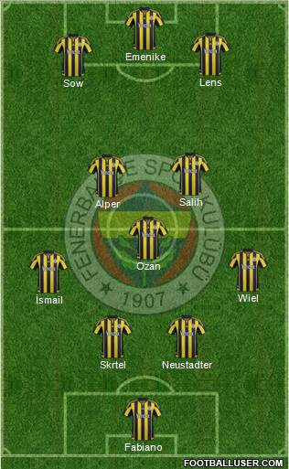 Fenerbahçe SK Formation 2016