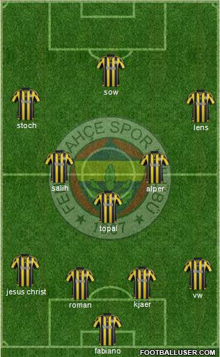 Fenerbahçe SK Formation 2016
