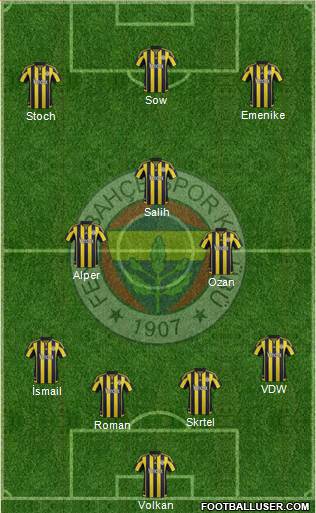 Fenerbahçe SK Formation 2016