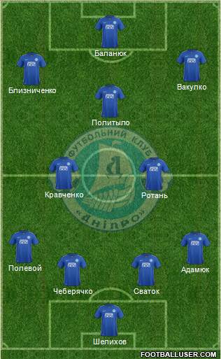 Dnipro Dnipropetrovsk Formation 2016