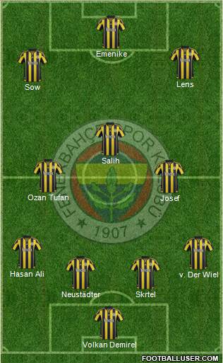 Fenerbahçe SK Formation 2016
