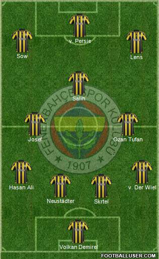 Fenerbahçe SK Formation 2016