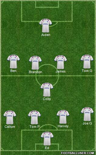 Portsmouth 4-1-4-1 football formation