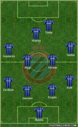 Club Brugge KV Formation 2016