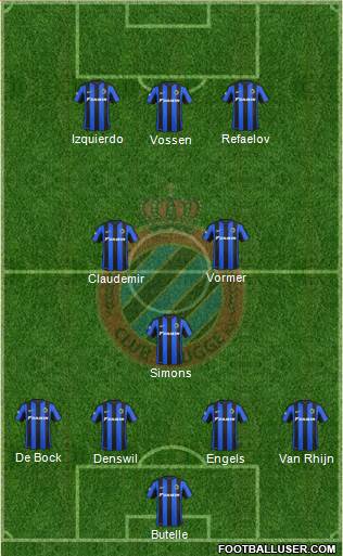 Club Brugge KV Formation 2016