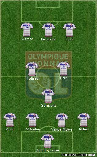 Olympique Lyonnais Formation 2016