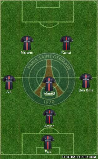 Paris Saint-Germain Formation 2016