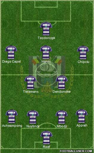 RSC Anderlecht Formation 2016