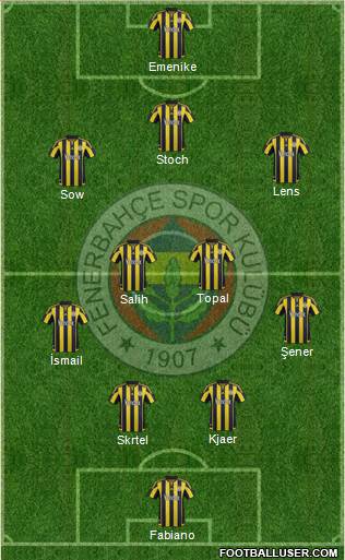 Fenerbahçe SK Formation 2016