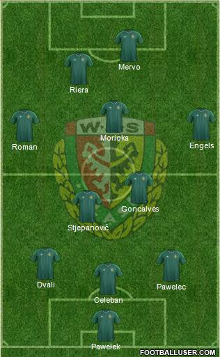WKS Slask Wroclaw Formation 2016