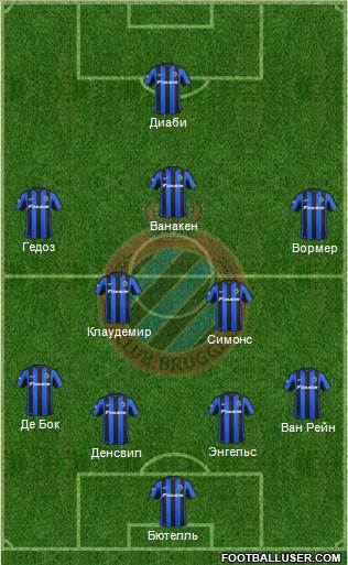 Club Brugge KV Formation 2016
