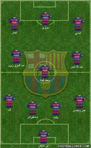 F.C. Barcelona Formation 2016