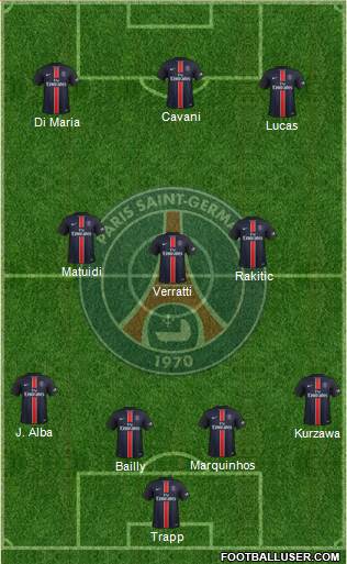 Paris Saint-Germain Formation 2016