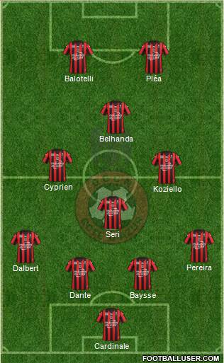 OGC Nice Côte d'Azur Formation 2016