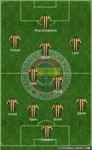 Fenerbahçe SK Formation 2016