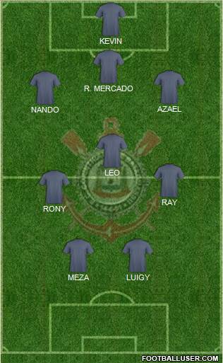 EC Corinthians football formation