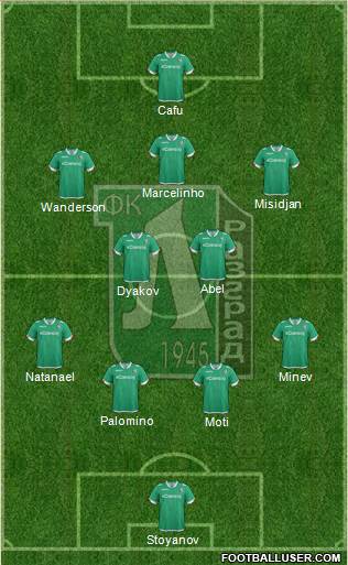 Ludogorets 1947 (Razgrad) Formation 2016