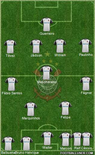SC Corinthians Paulista Formation 2016