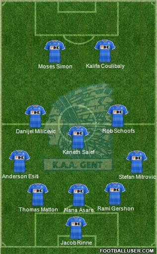 KAA Gent Formation 2016