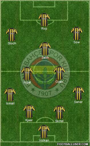 Fenerbahçe SK Formation 2016