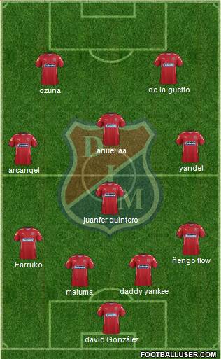 CD Independiente Medellín Formation 2016