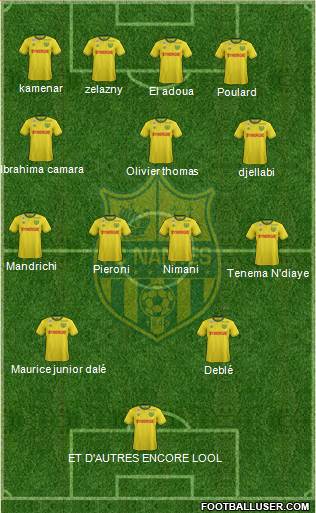 FC Nantes Formation 2016