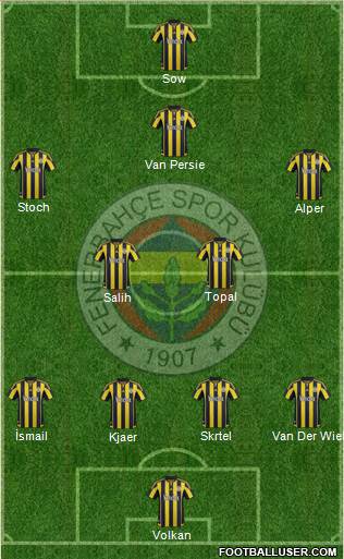 Fenerbahçe SK Formation 2016