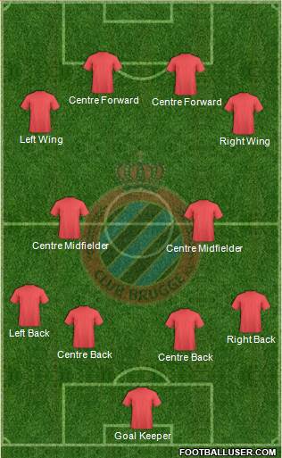 Club Brugge KV Formation 2016