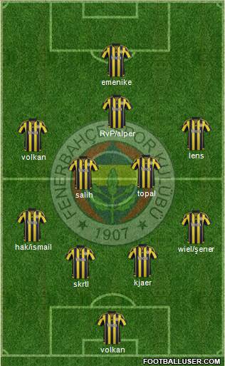 Fenerbahçe SK Formation 2016