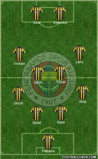 Fenerbahçe SK Formation 2016