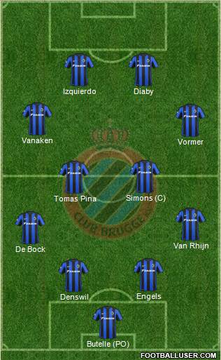 Club Brugge KV Formation 2016