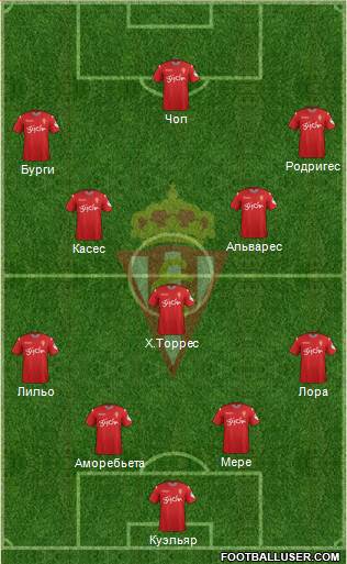 Real Sporting S.A.D. Formation 2016